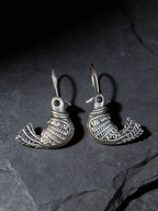 Chanchal Bird Oxidised Silver-Look Drop Earrings