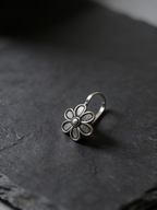 Urban Tevar Lily floral nose pin, dark aesthetic