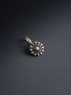 Urban Tevar Phool floral disc nose pin, dark aesthetic